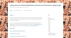 Desktop Screenshot of navratri.sahajayogaonline.com