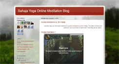 Desktop Screenshot of blog.sahajayogaonline.com