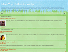 Tablet Screenshot of know.sahajayogaonline.com